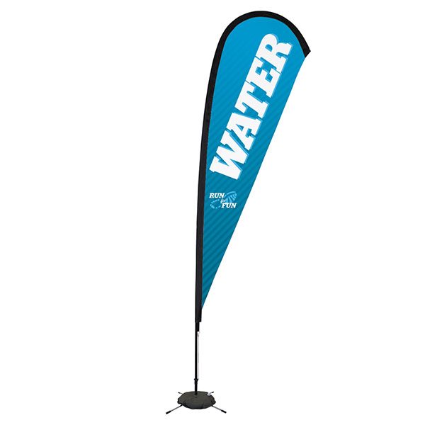 11.5' Sail Sign Tear Drop Banner Stand With Scissor Base
