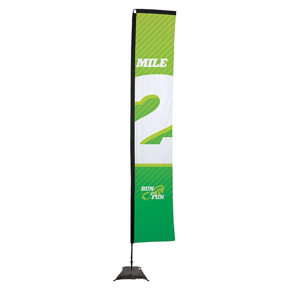 14.5' Sail Sign Rectangle Banner Stand With Scissor Base