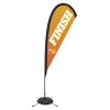8' Sail Sign Tear Drop Banner Stand With Scissor Base