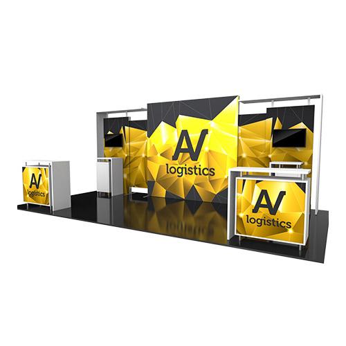 Hybrid Pro Modular Kit 11, hybrid trade show displays, Modular displays, hybrid display, hybrid exhibits, hybrid displays, custom modular exhibits