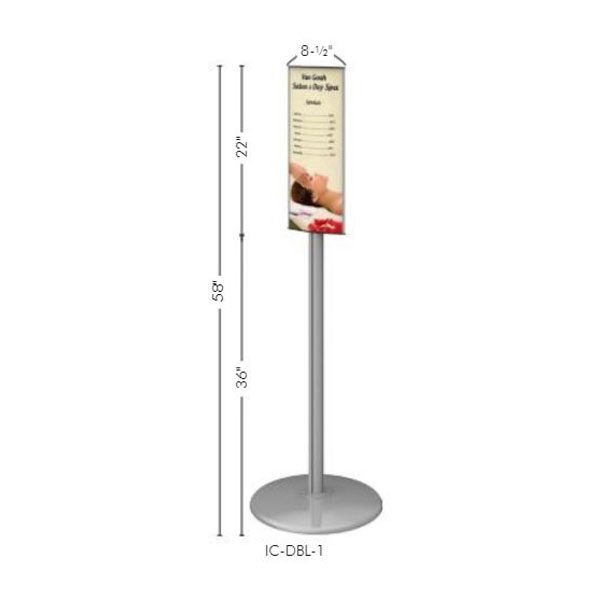 IC-DBL-1 Sign Stand