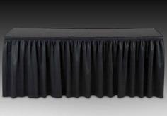 Poly Premier Expo Pleat Table Skirt