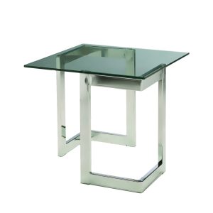 Chrome Geo End Table is a square glass end table will make your tradeshow more productive by creating interactive environment.