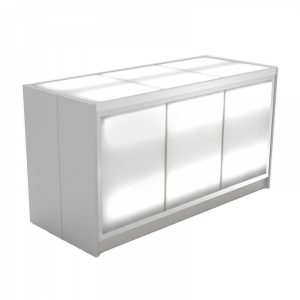 Make your trade shows, events, or meeting with a nice clean modern look with our Lucky3 Bar.
