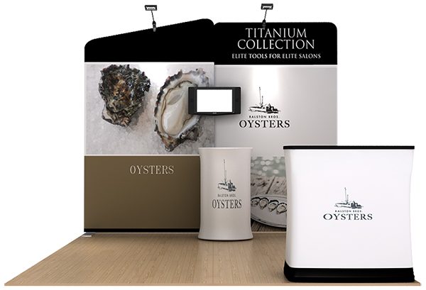 Oyster 10’ WaveLine Tension Fabric Display Media Kit