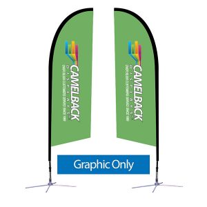 8.25 ft Falcon Outdoor Sail Flag Banner Graphic