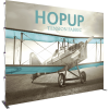 HopUp 13ft Straight Tension Fabric Display front graphic left