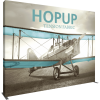 HopUp 13ft Straight Tension Fabric Display full fitted graphic left
