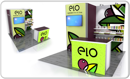 retail elo curved modular display system product