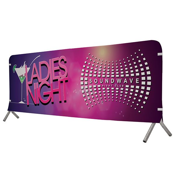 10' Full Color Vinyl Barricade Covers Crowd Control Displays