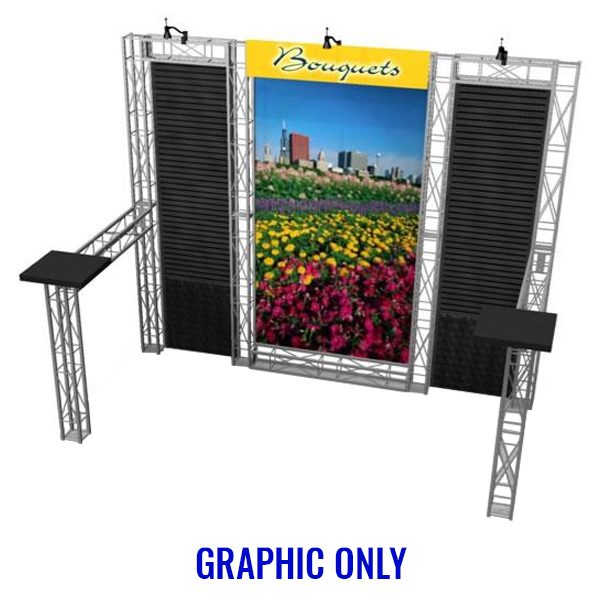EZ-6 Belmont 10x10 Booth Graphic Only