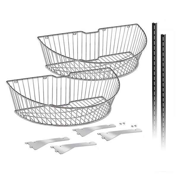 Wire Basket End Cap Display - 2 Basket Kit