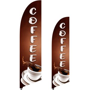 Bowflag® Stock Design Coffee Feather Flag