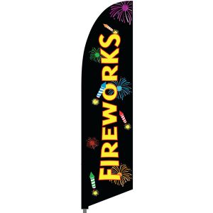 Bowflag® Stock Design Fireworks Feather Flag