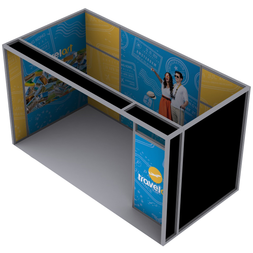 20x10 Modco Modular Trade Show Booth QPS15 with Storage, Arch