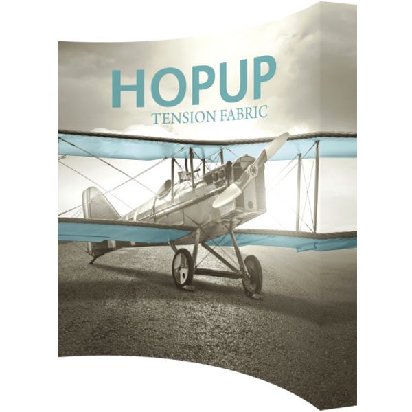 HopUp 10ft Curved Extra Tall Tension Fabric Display